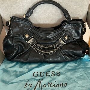 Guess by Marciano black leather bag. Good condition.